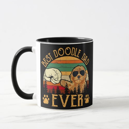Best Doodle Dad Ever Funny Dog Goldendoodle Mug
