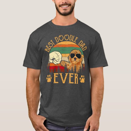 Best Doodle Dad Ever Funny Dog Goldendoodle T_Shirt