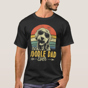 Best Doodle Dad Ever Funny Goldendoodle Dad Vintag T-Shirt