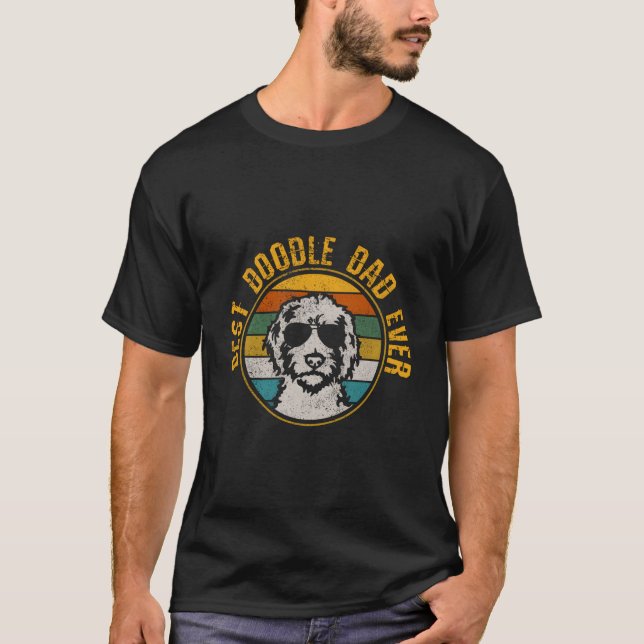 Best Doodle Dad Ever Goldendoodle Golden Doodle T-Shirt (Front)
