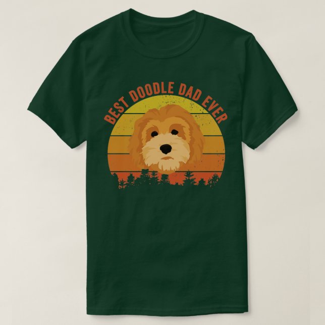 Best Doodle Dad Ever Shirt Funny Goldendoodle Gift (Design Front)