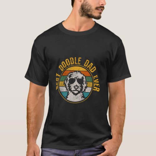 Best Doodle Dad Ever _ Vintage Dog Golden Doodle G T_Shirt