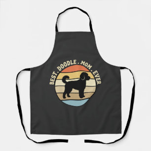 Best Doodle Mom Ever Retro Dog Apron