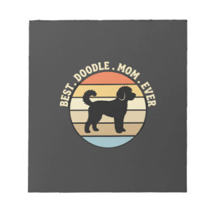 Best Doodle Mom Ever Retro Dog Notepad