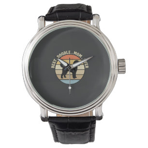 Best Doodle Mom Ever Retro Dog Watch