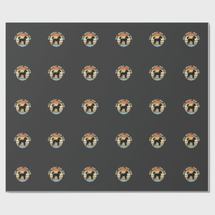 Best Doodle Mom Ever Retro Dog Wrapping Paper