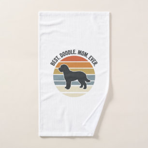 Best Doodle Mom Ever Vintage Dog Mom Design_1 Hand Towel