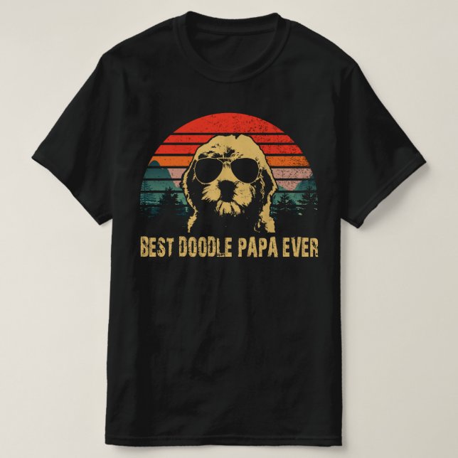 best doodle papa ever T-Shirt (Design Front)