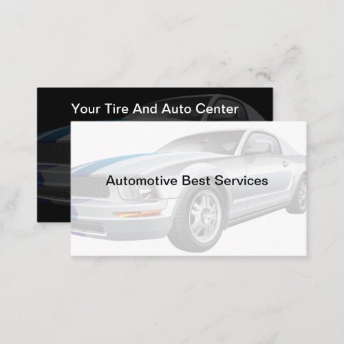 Best Double Side Automotive Business Cards