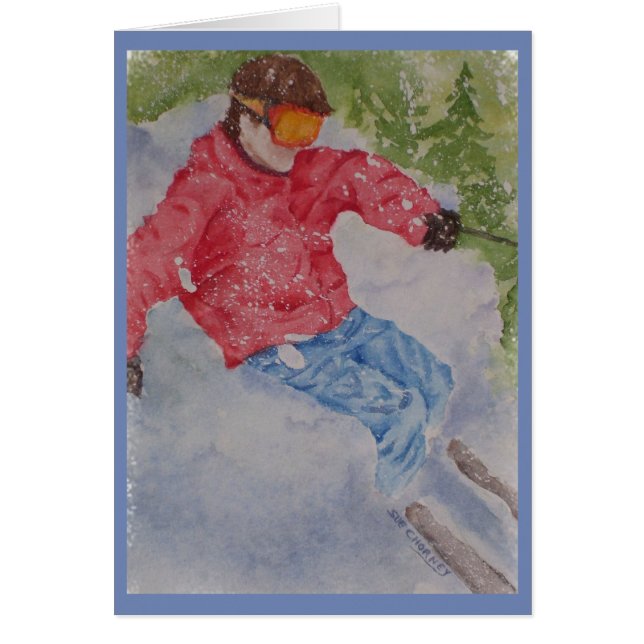 BEST DOWN HILL SKIER CARDS (Front)