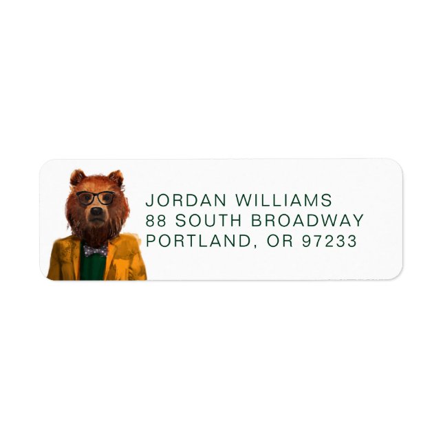 Best Dressed Bear | Add Your Name Label (Front)