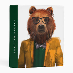 Best Dressed Bear   Add Your Name Mini Binder
