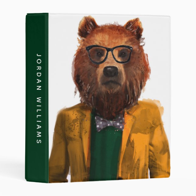 Best Dressed Bear | Add Your Name Mini Binder (Front/Spine)