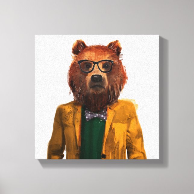 Best Dressed Bear Canvas Print (Front)