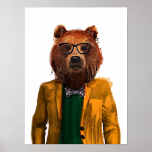 Best Dressed Bear Poster