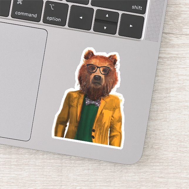 Best Dressed Bear Sticker (Detail)