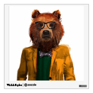 Best Dressed Bear Wall Decal