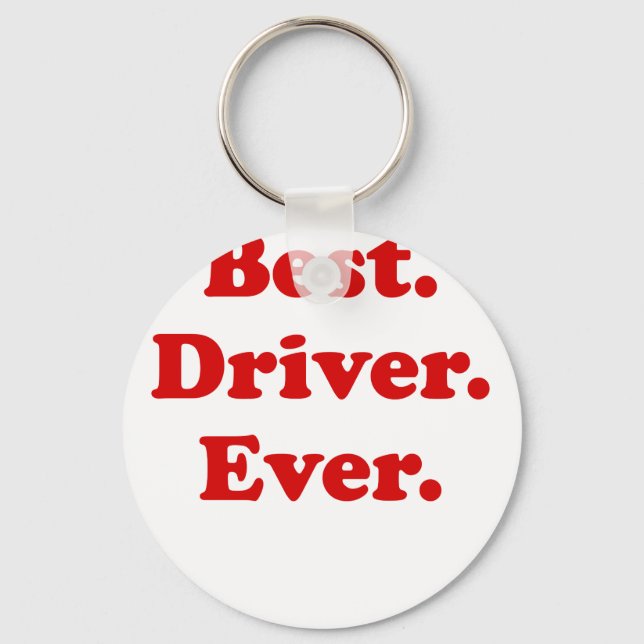 Best Driver Ever Keychain (Front)