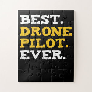 Best Drone Pilot Ever Funny Commercial Quadcopter Jigsaw Puzzle
