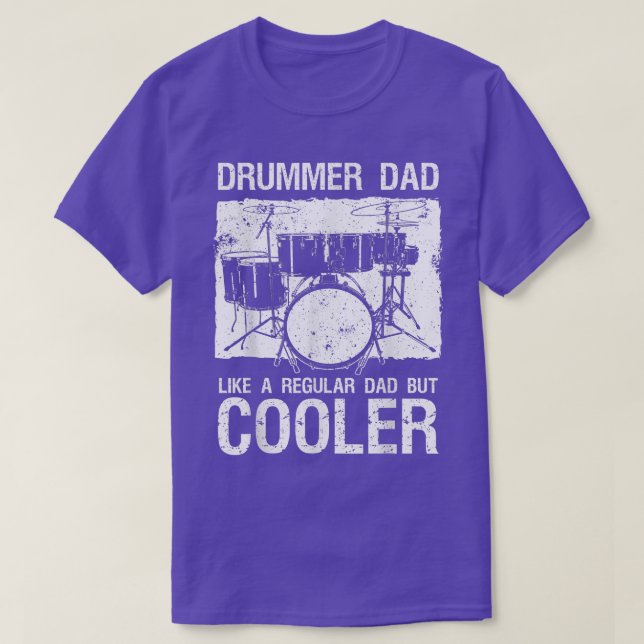 Best Drummer Dad Art For Men Father Music Drums Se T-Shirt (Design Front)