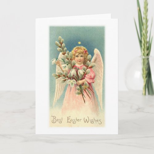 Best Easter Wishes Easter Angel Holiday Card