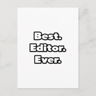 Best. Editor. Ever. Postcard