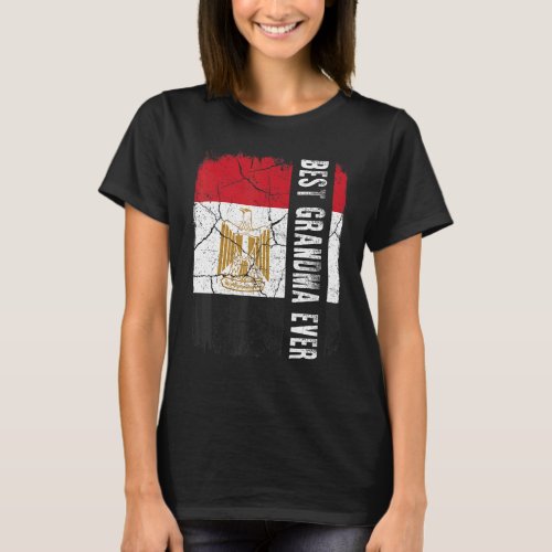 Best Egyptian Grandma Ever Egypt Flag Mothers Day T_Shirt