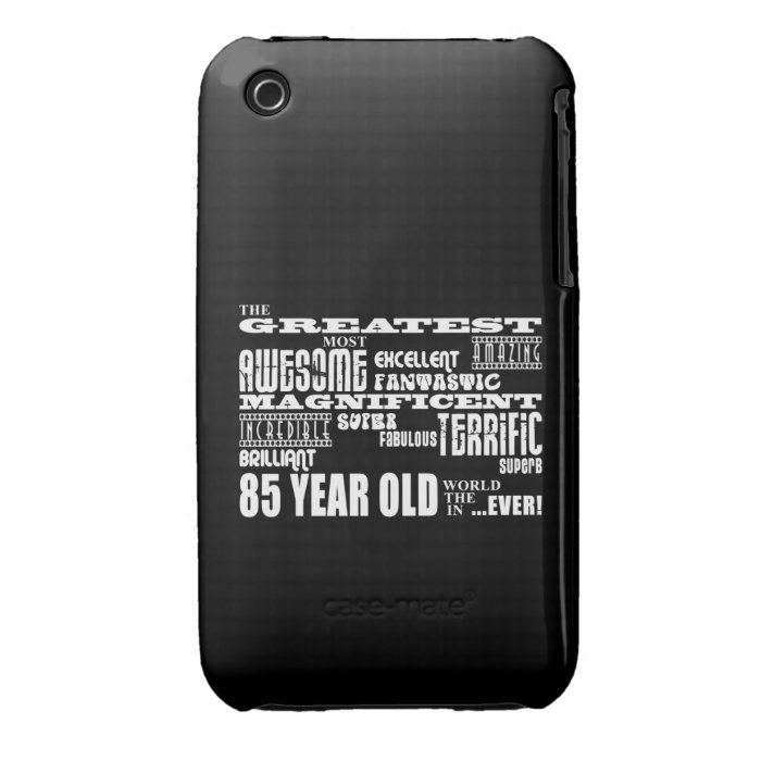 Best Eighty Five Year Olds  Greatest 85 Year Old iPhone 3 Cases