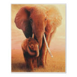 Best Elephant Mom Ever Elephant Baby Lover Gift Faux Canvas Print