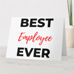 Best Employee Ever 2 Card
