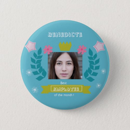 Best employee of the month _ congrats _ photo work button