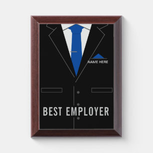 Best Employer Award Plaque Personalized Name