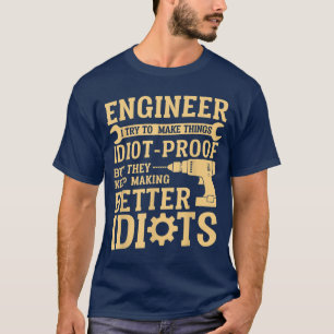Best Engineer Art For Men Women Mechanical Enginee T-Shirt
