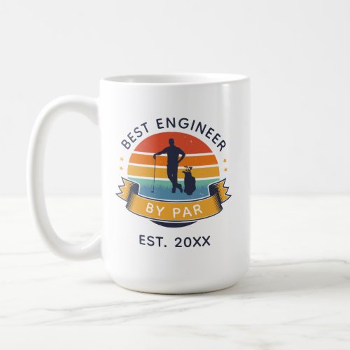 Best Engineer By Par Dad Birthday Golf Lover Coffee Mug