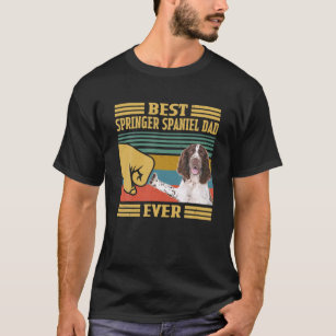 Best English Springer Spaniel Dad Ever Vintage Fat T-Shirt