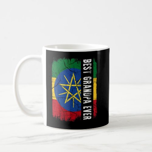 Best Ethiopian Grandpa Ever Ethiopia Flag Fathers Coffee Mug