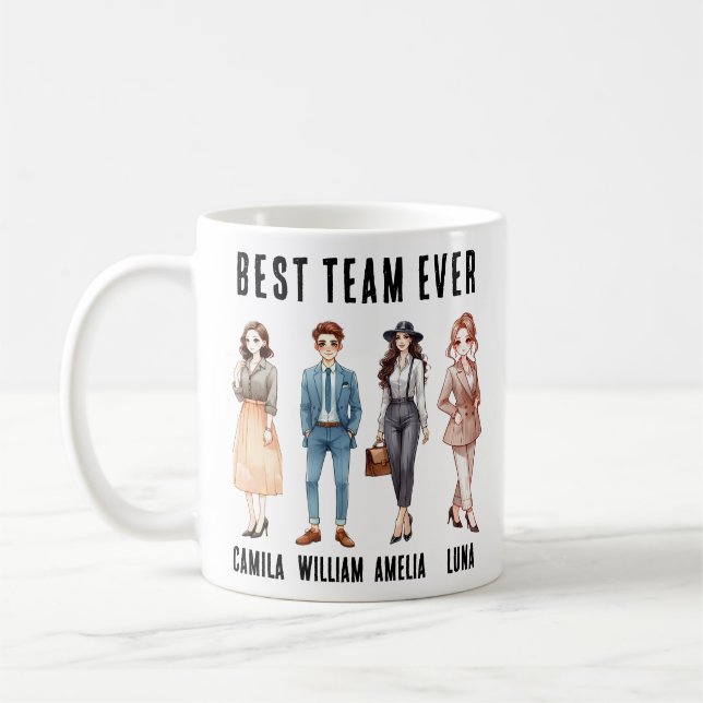 Best Ever Collaboration - Cheers to the Best Team Coffee Mug (Left)