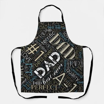 Best Ever Dad Word Cloud Id263 Apron by arrayforaccessories at Zazzle