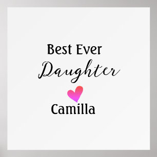 Best ever daughter add name dad mom daughter day l holder
