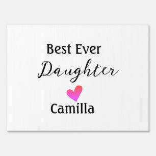 Best ever daughter add name dad mom daughter day l sign
