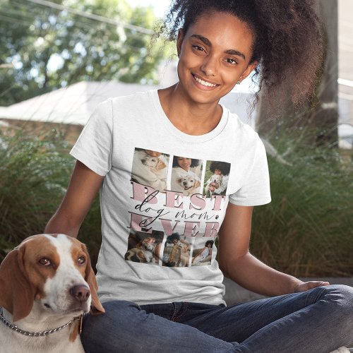 Best Ever Dog  6 Photo Collage T_Shirt
