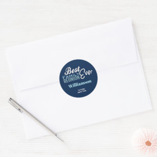 Best Ever Family Reunion Monogram Invite Seal