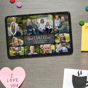 Best Ever Father Dad Kids Children Photos Magnet