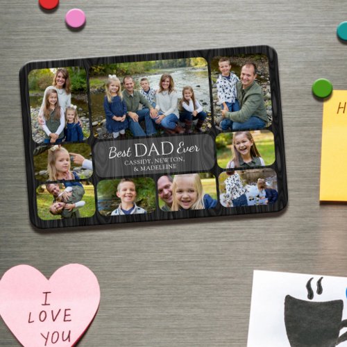 Best Ever Father Dad Kids Children Photos Magnet