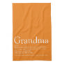 Best Ever Grandma Grandmother Definition Orange Kitchen Towel