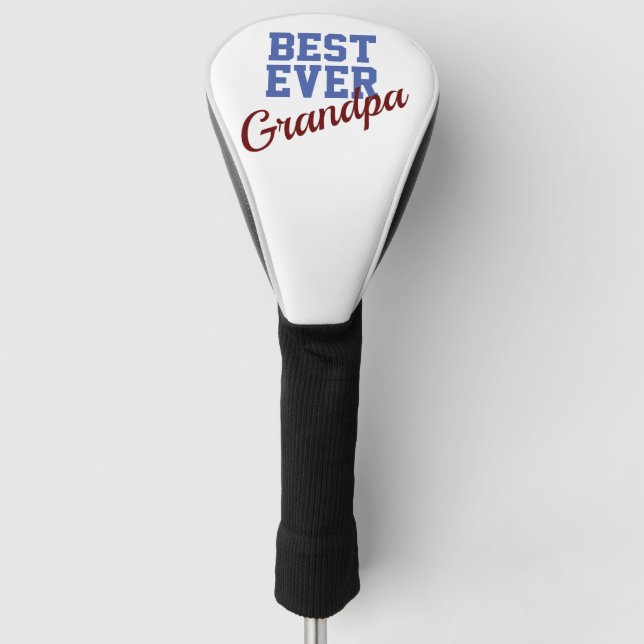 Best Ever Grandpa Golf Head Cover (Front)