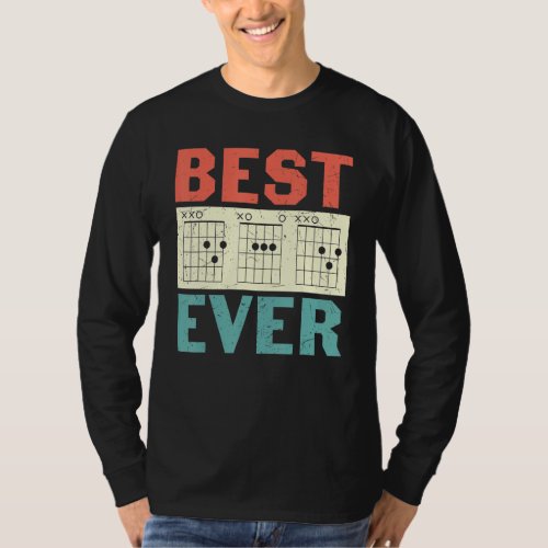 Best Ever Guitar Playing Dad  Guitar Player T_Shirt