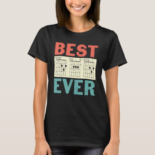 Best Ever Guitar Playing Dad  Guitar Player T_Shirt