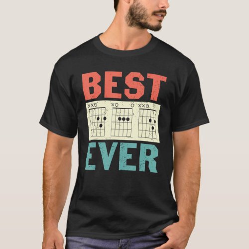 Best Ever Guitar Playing Dad  Guitar Player T_Shirt
