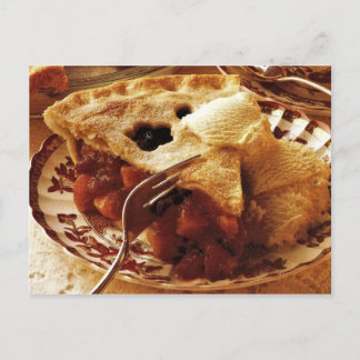 Best Ever Mincemeat Peach Pie Recipe Postcard